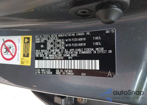 2015 Lexus Rx 350 from USA, damaged, VIN 2T2BK1BA8FC326640
